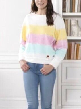 Peace Love World French Terry Tie Dye Sweatshirt